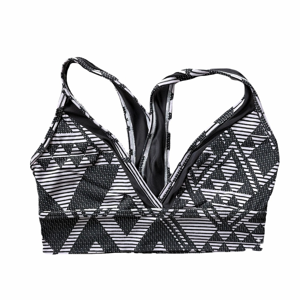 Aerie Geometric Black and White Women's Bralette